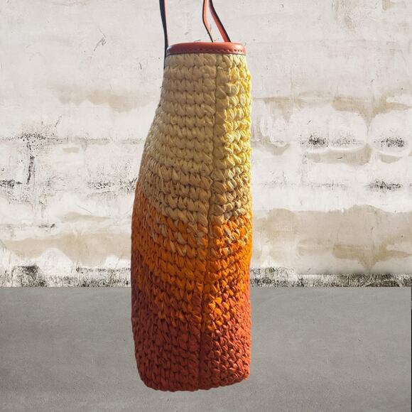 Michael Kors NWT The Michael Ombré Straw Tote Bag & Wallet - Picture 3 of 14